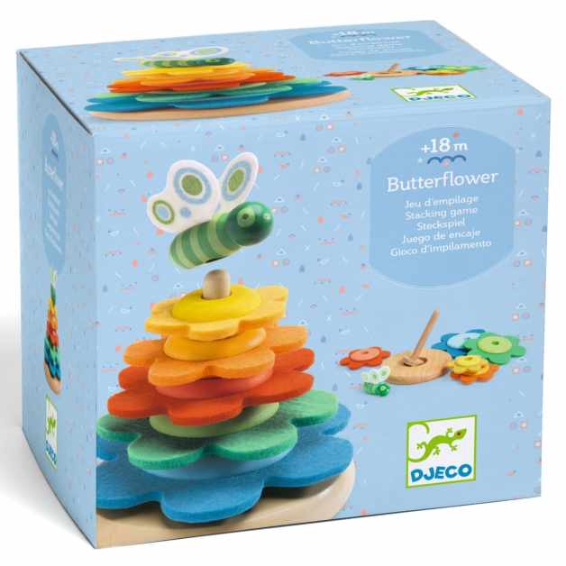 Jucarie bebe Turn flori si fluture