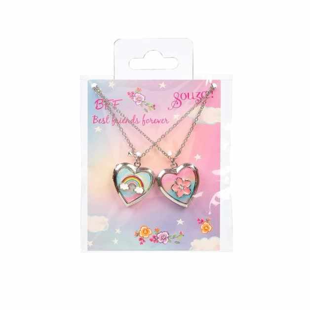 Set doua coliere „Best Friends” cu Inimi