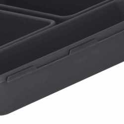Organizator sertar bucatarie, 8 piese, negru