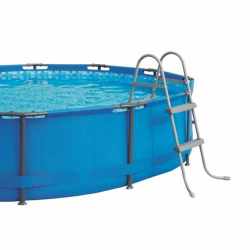 Scara pentru piscina Bestway, cu 2 trepte, 84cm, gri
