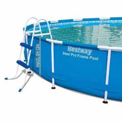 Scara pentru piscina Bestway, cu 2 trepte, 84cm, alb