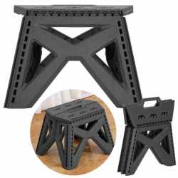 Scaun inaltator multifunctional tip scara, 100 kg, compact, cu maner, 31x23x23 cm, gri