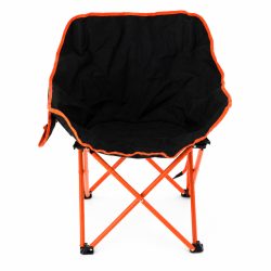 Set camping pliabil masa si 2 scaune, cadru otel, material Oxford 600D, 55x47x66 cm, negru