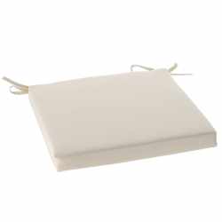 Perna scaun 40x40x5 cm, poliester impermeabil, cu fermoar si prindere, bej