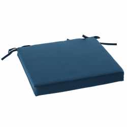 Perna scaun 40x40x5 cm, poliester impermeabil, cu fermoar si prindere, albastra