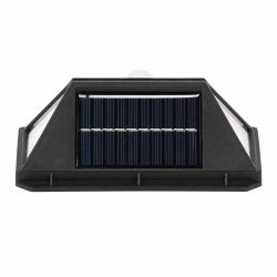 Lampa solara de perete, cu senzor de miscare, 100 LED, 14x6x10 cm, alb