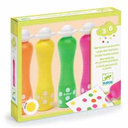 Set 4 markere culori neon, Djeco