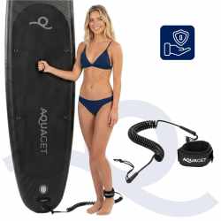 Set placa gonflabila Stand Up PaddleBoard 350x81x15 cm, cu pompa, kit de reparatii, geanta de transport, vasla, maxim 150 kg, negru