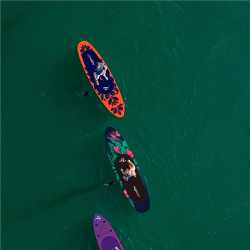 Set placa gonflabila Stand Up PaddleBoard 350x81x15 cm, cu pompa, scaun kayak, kit de reparatii, geanta de transport, vasla 2 in 1, maxim 220 kg, port
