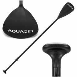 Vasla pentru placa gonflabila SUP, lungime reglabila 160-208 cm, negru