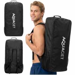 Rucsac transport pentru placa gonflabila SUP Stand Up PaddleBoard, 110 L, nylon, compartiment principal, negru