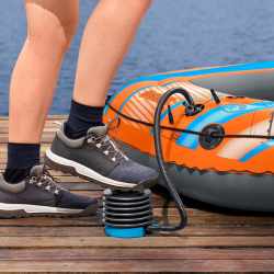 Pompa de picior Bestway Air Step 300 ML, umflare si dezumflare, 0,3 L/ciclu, cu 3 adaptoare