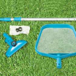 Kit pentru intretinere piscina Intex 28002, tija telescopica 239 cm, plasa si aspirator manual