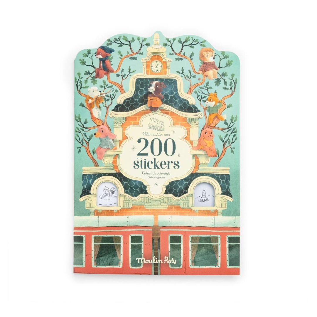 Carte de colorat cu stickere Gasca lui Jojo