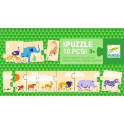 Puzzle De la mic la mare, Djeco