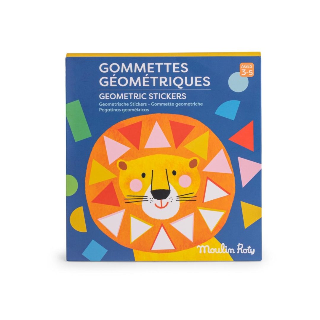 Set creativ cu stickere geometrice Les Toupitis