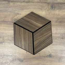 Set 9 panouri decorative romb MDF si fetru, LDA PREMIUM, 40x24cm, Nuc Modena