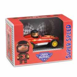 Masina de curse Red Super Speed Colectia Crazy Motors, Djeco