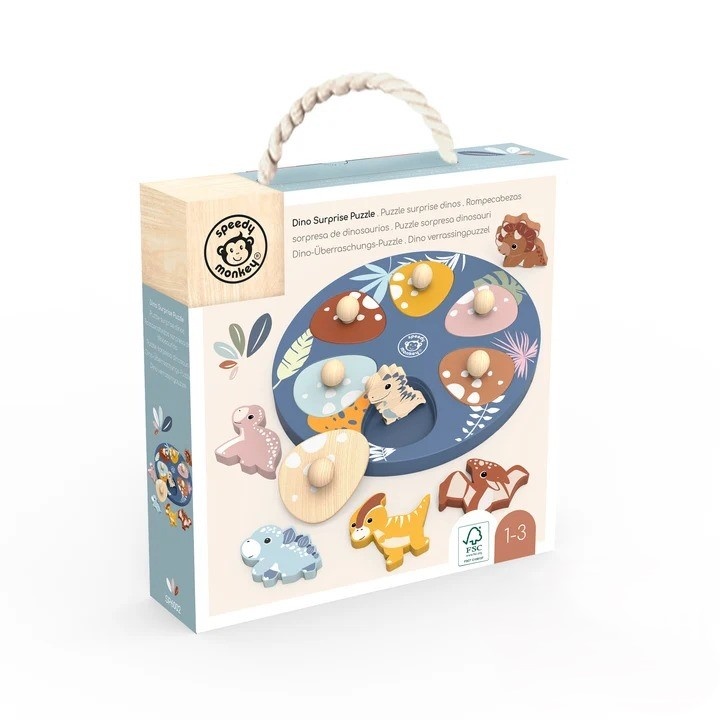 Puzzle din lemn Dinozauri
