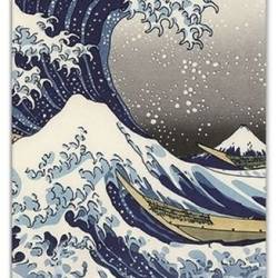 Semn de carte Hokusai - Marele val, Fridolin