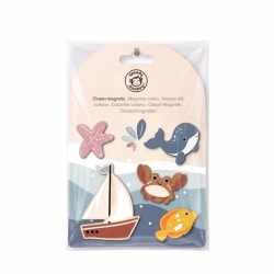 Set 5 magneti din lemn Ocean, Speedy Monkey