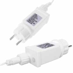 Ghirlanda luminoasa tip perdea 500 LED-uri, 20m, pentru interior/exterior, iluminare alba