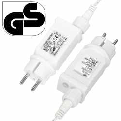 Ghirlanda luminoasa tip perdea 500 LED-uri, 20m, pentru interior/exterior, iluminare albastra