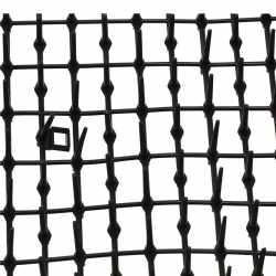 Covoras cu tepi pentru alungarea animalelor, ancore metalice incluse, 200x30 cm, negru