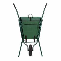 Roaba de gradina pliabila cu roata pneumatica, capacitate 50 L, sarcina 30 kg, 116x64x65 cm, verde