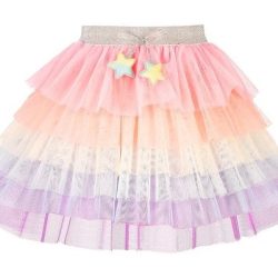 Fusta colorata din tulle pentru fetite, Souza!