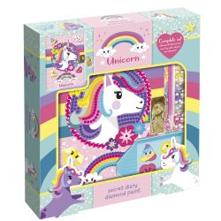 Set creativ Jurnalul meu cu unicorni si diamante