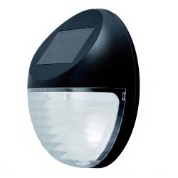 Lampa solara LED de perete, IP44 pentru exterior, autonomie 12 ore, neagra