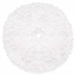 Covoras pentru brad de Craciun, 120 cm, din poliester, alb