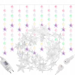 Instalatie lumina tip perdea cu 180 LED-uri, 2m, pentru interior/exterior, iluminare multicolor
