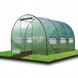 Sera de gradina, tip tunel cu cadru metalic, 250x400cm, 10mp (3 segmente)