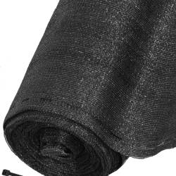 Plasa umbrire si intimitate pentru gard, 1.5m latime, 25m lungime, 65g densitate, gri