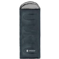 Sac de dormit tip mumie, cu geanta de transport, 210x73cm, 8-20grade, culoare gri