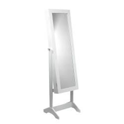 Dulap de toaleta cu oglinda si spatiu de depozitare bijuterii, 35x139cm, alb