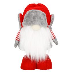 Figurina Craciun, Spiridus, picioare telescopice, inaltime extensibila 32-50 cm