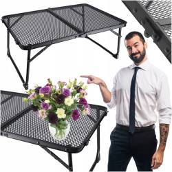 Masa pliabila metalica pentru gradina, plaja sau picnic, 60x40x25cm