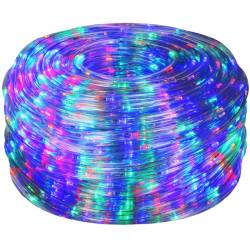 Instalatie tub furtun luminos pentru Craciun, 720 LED-uri, 30m, multicolor