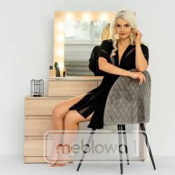 Masa de toaleta si machiaj Adele cu 5 sertare si oglinda 12 LED, 113x47x142 cm, sonoma