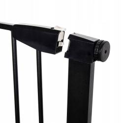 Poarta de siguranta Safety Gate pentru scari, ajustabila 131-138 cm, din otel, neagra