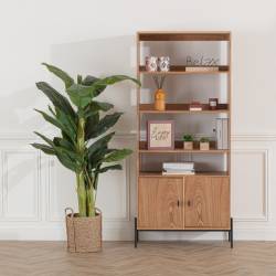 Planta artificiala Atmosphera Banana tree cu ghiveci, bananier, 116x116x168 cm, verde