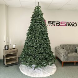 Brad artificial Christmas Deluxe by Sersimo, Canada argintiu, 3D, 230cm