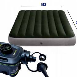 Saltea Intex Prestige Airbed Queen Dura-Beam pompa inclusa, 152x203x25cm