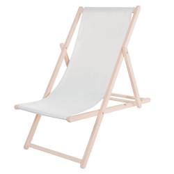 Sezlong pliabil din lemn de fag, autoasamblare, 120kg, gri deschis