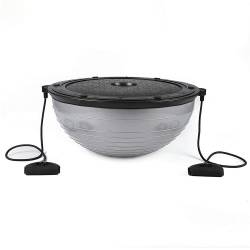 Minge fitness pentru echilibru, cu extensoare si pompa inclusa, 200kg, 57x25cm, gri