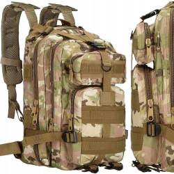 Rucsac militar pentru drumetie, impermeabil, ultra usor, 4 compartimente, culoare camuflaj