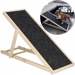 Rampa pentru caini si pisci cu 3 nivele de reglare 42-59cm, antiderapanta, lungime 103cm